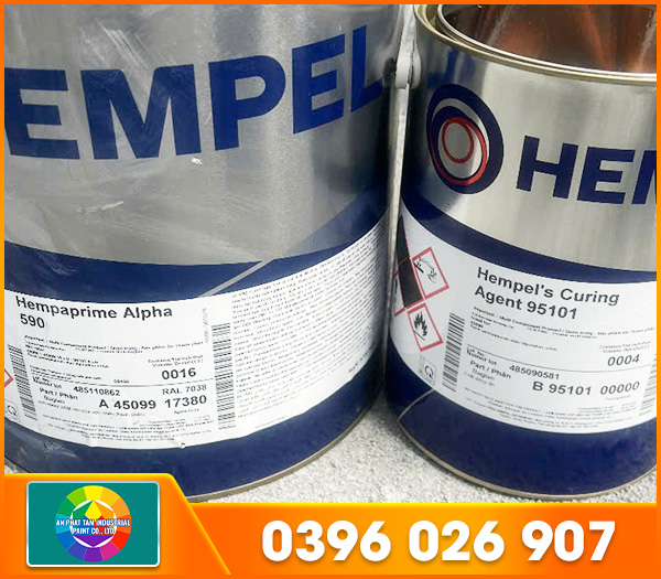 Sơn công nghiệp Hempaprime Alpha 590 & Hempel Curing Agent 95101